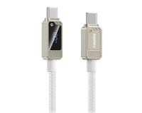 Kabl Suxien USB-C na USB-C beli Remax 100W 1.2m