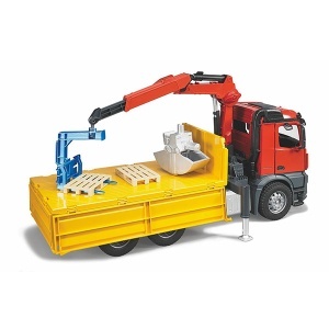 Kamion MB Arocs kiper sa kranom Bruder 036515 - Img 3
