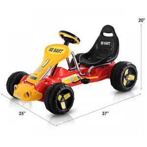 Karting na pedale crveni Go Cart ELF TRO0029 - Img 2