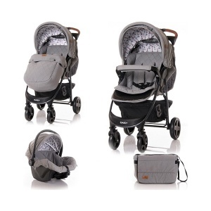 Kolica Daisy set dark grey lighthouse Lorelli 10021442056 - Img 1