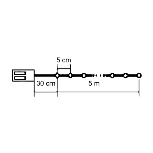 Lampice za jelku sa 100 toplo belih LED dioda ML-C1011 - Img 3