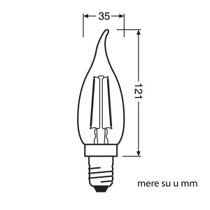 LED filament sijalica toplo bela 2.5W Osram 4058075293236 - Img 2