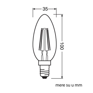 LED filament sijalica toplo bela 4W Osram 4099854091476 - Img 2