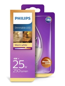 LED sijalica 3W(25W) E14 WW 230V BA38 bistra dimabilna PS525