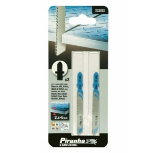List za ubodnu testeru Black + Decker Piranha X22022 za metal 2,5-6mm HSS T-prihvat 2 komada