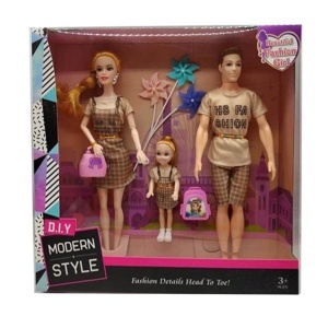 Lutka set porodica 30cm 348377