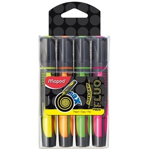 Markeri fluo Peps Maxi set 1/4 Maped M742947