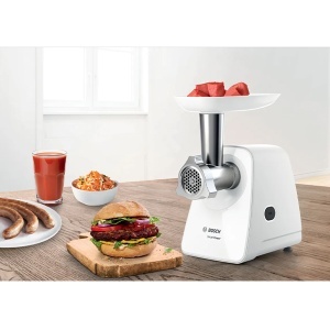 Mašina za mlevenje mesa 1500 W serija Smart Power bela Bosch MFW2500W - Img 3