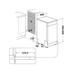 Mašina za pranje sudova WSFO 3B23 P 10 kompleta Whirlpool ELE02620 - Img 3