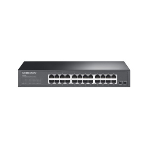Mrežni svič MS124GS 24-portni crni Mercusys Gigabit rack