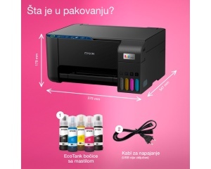 Multifunkcijski inkjet štampač Epson L3271 EcoTank ITS u boji sa WiFi - Img 5