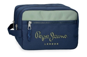 Muški neseser sa 2 pregrade Pepe Jeans Arwyn 26x16x12cm teget plava