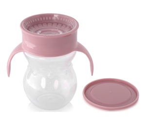 Neprosipajuća Šolja Non Spill 360ml Roze Lorelli 10230540002 - Img 2