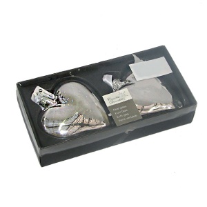 Novogodišnji ukras Srce 10cm set 2/1 KM 67321