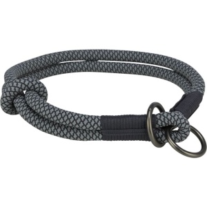 Ogrlica soft rope S 36cm/6mm crno/srebrna - Img 2