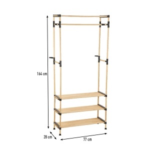 Otvoreni garderober 77x28x164cm Seowood RF-7704 - Img 4