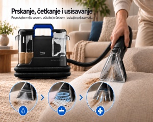 Parni usisivač Beko VSC 1200 B 1200W sa posudom - Img 3
