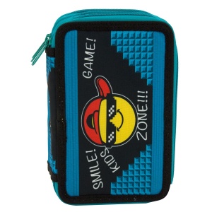 Pernica Puna 3 Zipa P3Zp2574 Smile Kids 13x19,5x4,5cm crna plava