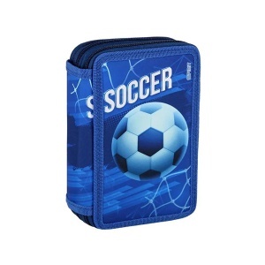 Pernica puna Spirit Football Blue 3 zip 13x6x19,5cm