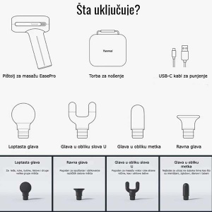 Pištolj za masažu EasePro Yunmai YMFG-M403 - Img 3