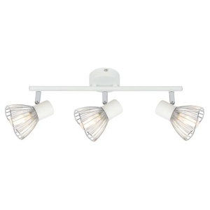 Plafonska Lampa Bela Hrom 2 3x40W E14 Fly 15124