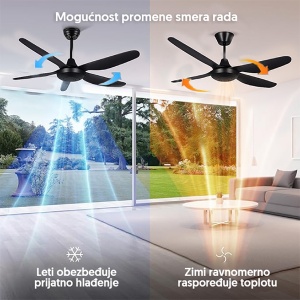 Plafonski ventilator 40W 137cm Prosto CFB5404-5/40 - Img 4