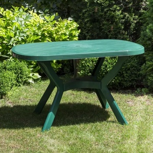 Plastični baštenski sto ovalni 125x80cm 14025 - Img 2