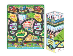 Podne puzzle PODLOGA 120 x 100cm - MAPA GRADA SA PUTEVIMA
