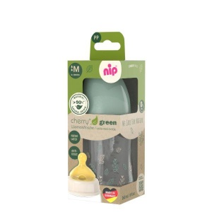 Polipropilenska flašica Green Zelena 240 ml 0+ meseci Srednji protok NIP A089063