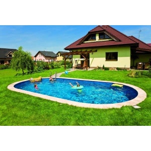Mountfield Ibiza oval ratan bazen 416x800x120 cm, porodični bazen za dvorište