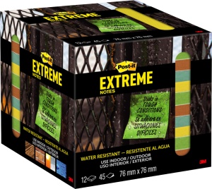 Post-it® Extreme Notes 76mmx76mm, 45 listova, pak.12 blokčića - Img 2