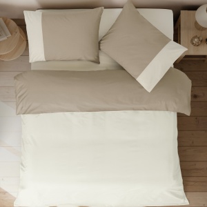 Posteljina CB Simple Set Bicolor Double bež/krem 025567
