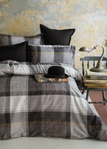 Posteljina Issimo Saten Double Dunloe Black 040649