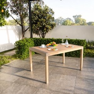 Pravougaoni drveni sto 64 x 100 x 73 cm bež Fixwood Fix-2054