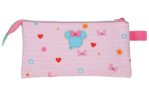 Prazna pernica sa sa 3 pregrade Disney Happy To Be Me 22x12x5cm roze - Img 3
