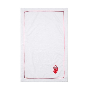 Prekrivač frotir FK Crvena Zvezda 80x120cm bela crvena