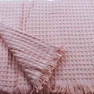 Prekrivač Soft Vafel 220x240 puderasta 024558