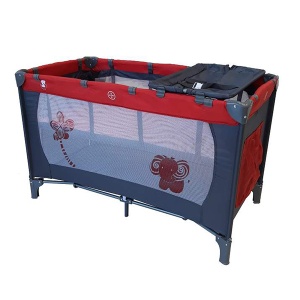Prenosivi krevetac Baby Bear Origin 2 Nivoa Sivo-Crvena 8069V2