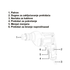 Profesionalna bušilica 10 mm 500 W EL-D10 Elmark 59510 - Img 2