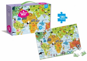Puzzle mapa sveta 180 delova