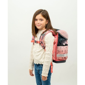 Ranac za školu Belmil Classy 403-13 Ballerina black pink 32x19x36cm - Img 4