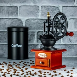 Retro mlin metalni za kafu Kinghoff KH1204 - Img 3