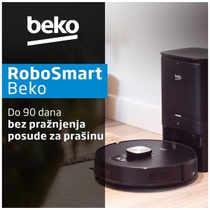 Robot usisivač RoboSmart VRR 80214 VB Beko crni sa posudom - Img 5
