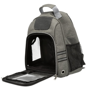 Ruksak za prenošenje ljubimca 38x50x26cm sivi Den Trixie 28850 - Img 3