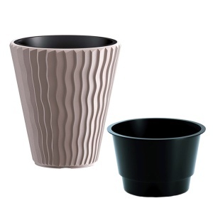 Saksija Sandy 39x44cm Moka Prosperplast PR DBSP400-7529U