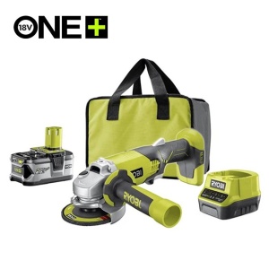 Set akumulatorske ugaone brusilice 115mm sa baterijom i punjačem Ryobi R18AG-140S