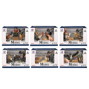 Set domaće životinje i farmer 004360