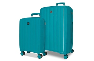 Set kofera 2/1 Roll Road Acadia ABS 55/65cm (emerald) tirkizna