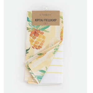 Set kuhinjska krpa i peškir 40x60cm Ananas