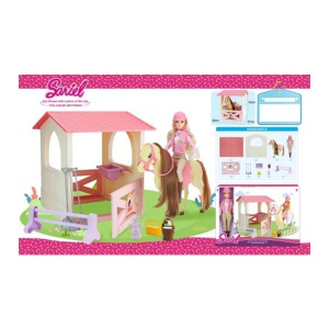 Set lutka i štala sa konjem i opremom Sariel 323648